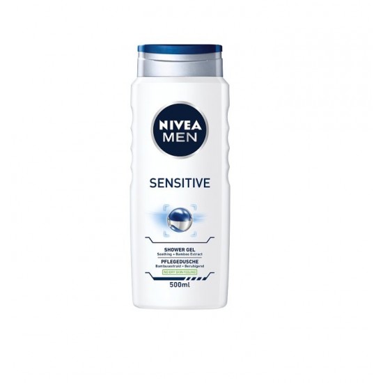 شامپو سر و بدن و صورت مردانه مدل SENSITIVE نیوا NIVEA حجم 500 میل